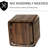2-Piece Modern Nesting Coffee Table Set Walnut Finish-1844076928
