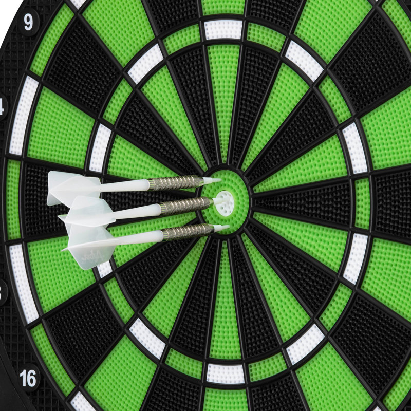 Fat Cat Sirius 13.5" Black and Green Electronic Dartboard