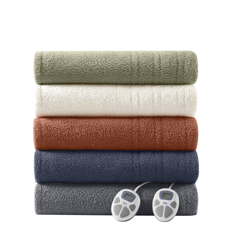 Luxueuse couverture chauffante en polyester pour toutes les saisons