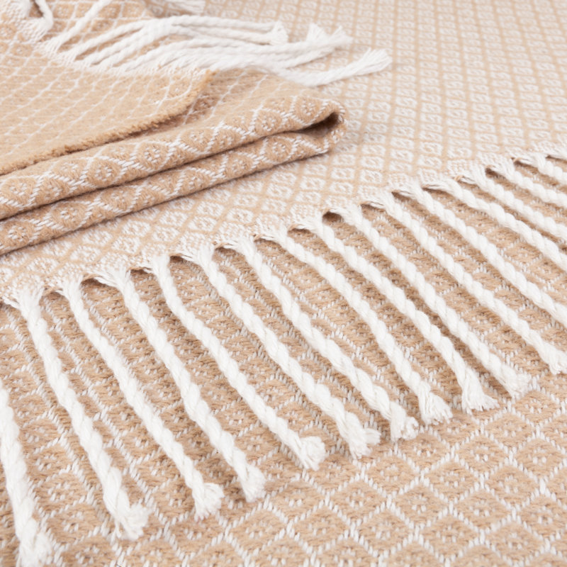 Waldon cotton blanket, Beige