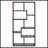 8-Shelf Geometric Bookcase-995187898