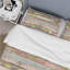 Ensemble de housse de couette Blush Beige Wrote Gold Wood Plank - Country-109147431
