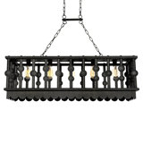 Art Deco 5 - Light Kitchen Island Linear Pendant