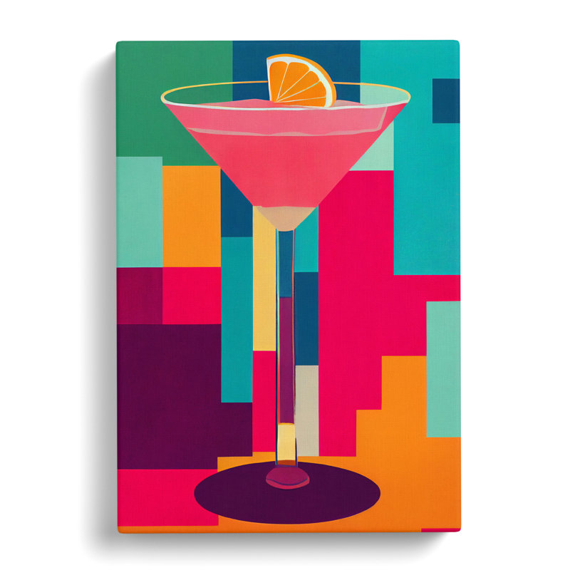 Cocktail Boho - Wrapped Canvas, 60cm H x 40cm W x 3cm D