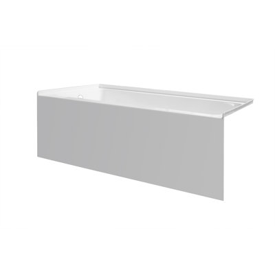 60" x 34" Above Floor Rough-In Soaking Acrylic Bathtub