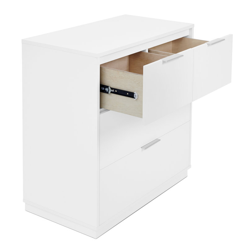 Commode Forever à 4 tiroirs avec table à langer et tiroirs emboîtables - Certifiée Greenguard Gold - Collection Classiques