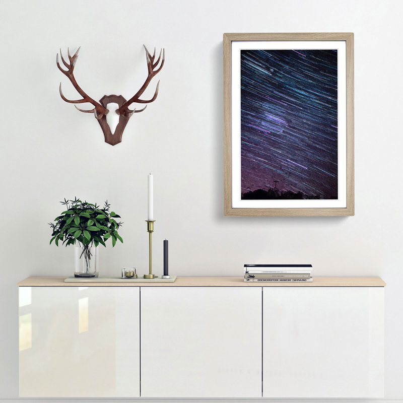 Stars over Spain - Framed Print, 36cm H x 27cm W x 2cm D, Oak Framed