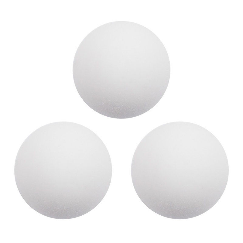 Balles de remplacement pour table de soccer sur table GSE règlement taille 35 mm (1,38 po) (blanc - paquet de 3), Blanc