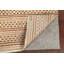 Tapis beige noué à la main de conception unique 2 pi 10 po x 4 pi 0 po