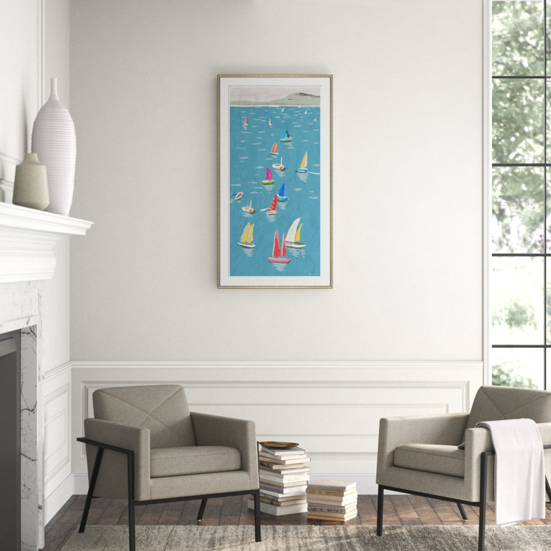 Regatta In Blue Giclee Print by Dana Gibson