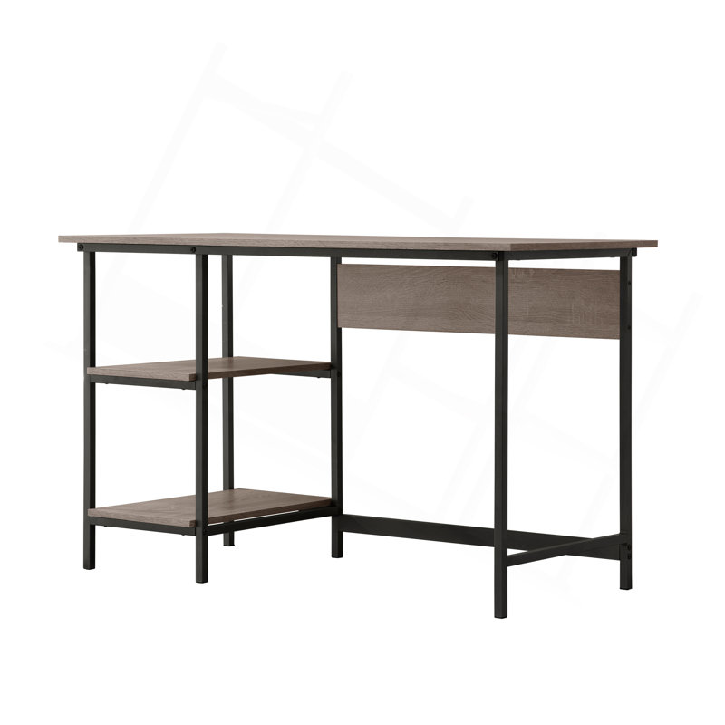 Weathered Gray Computer Desk