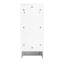 Meuble-lavabo moderne de 48 pouces, lavabo en céramique, 2 compartiments de rangement, porte, meuble-lavabo autoportant blanc brillant avec lavabo et 2-1440835237-1440835238