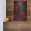 «Crimson Moon Enchantress» par r3darch0n, art mural en métal, 12 po x 16 po