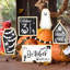 Ensemble de 6 décorations de plateaux à étages pour Halloween - Ensemble de maisons hantées, chauves-souris et fantômes le 31 octobre