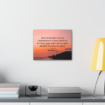Walk After The Spirit Romans 8:1 - Wrapped Canvas Print