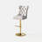 Modern Velvet Adjustable Swivel Counter Height Stools With Tufted Back Dining Chairs-1783443254