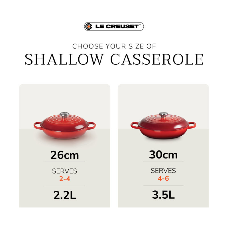 Le Creuset Signature Cast Iron Oval Casserole, Sea Salt, 26cm / 2.2L