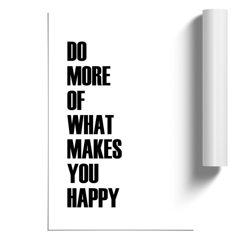 Do More - Unframed Typography on Paper, 42cm H x 30cm W x 0.1cm D