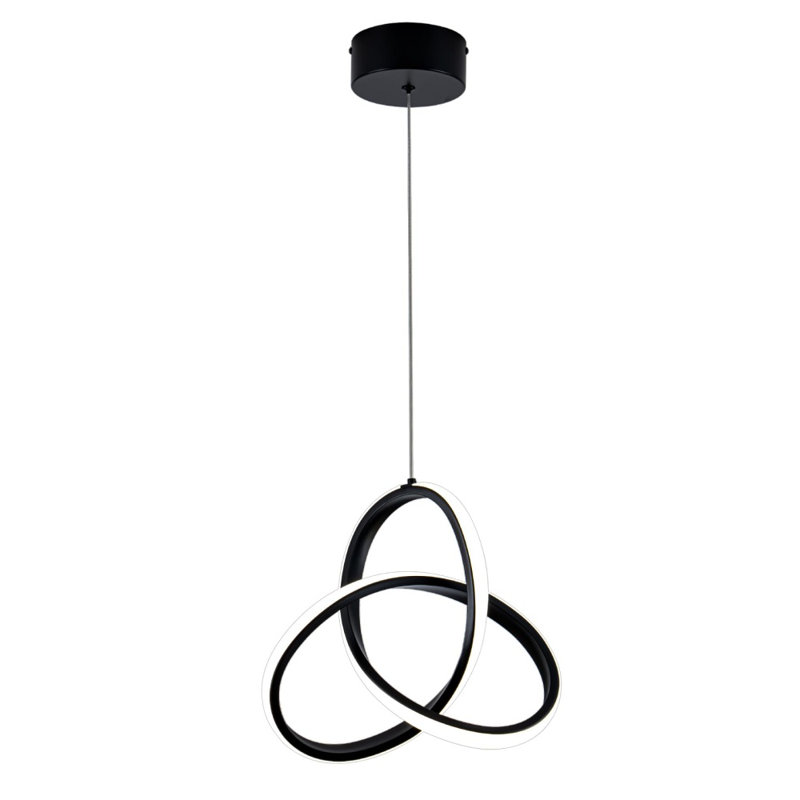 Luminaire suspendu moderne en spirale à DEL