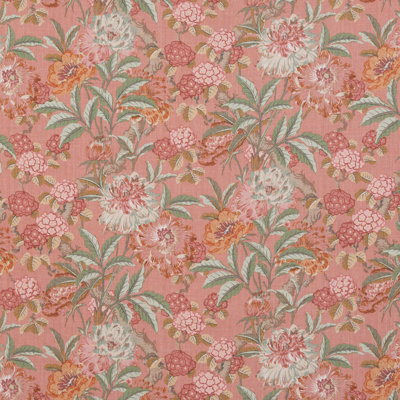 Ashmore Summer Peony 100% Linen Fabric