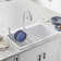 Diamond SILGRANIT 33.5" L x 22" W Super Single Drop-in/Undermount Kitchen Sink