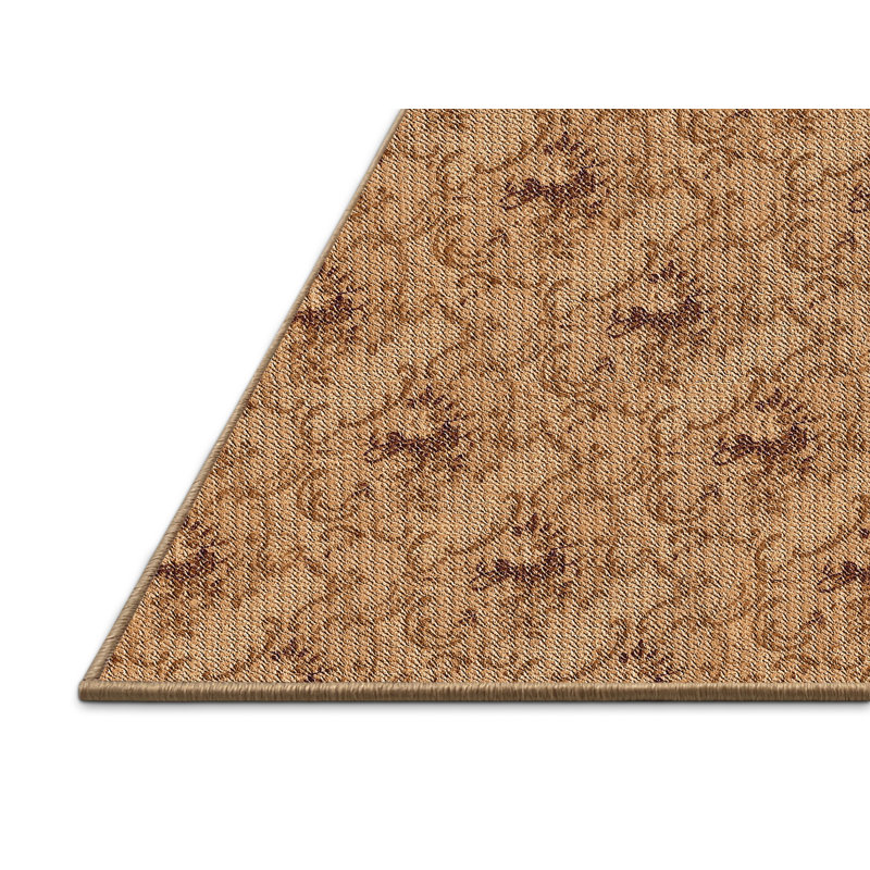 Tapis de zone brun à motif Timmothy, Rectangle 2 pi x 3 pi