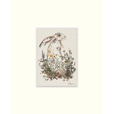 Hiding Hare by Helen Ahpornsiri - No Frame Painting