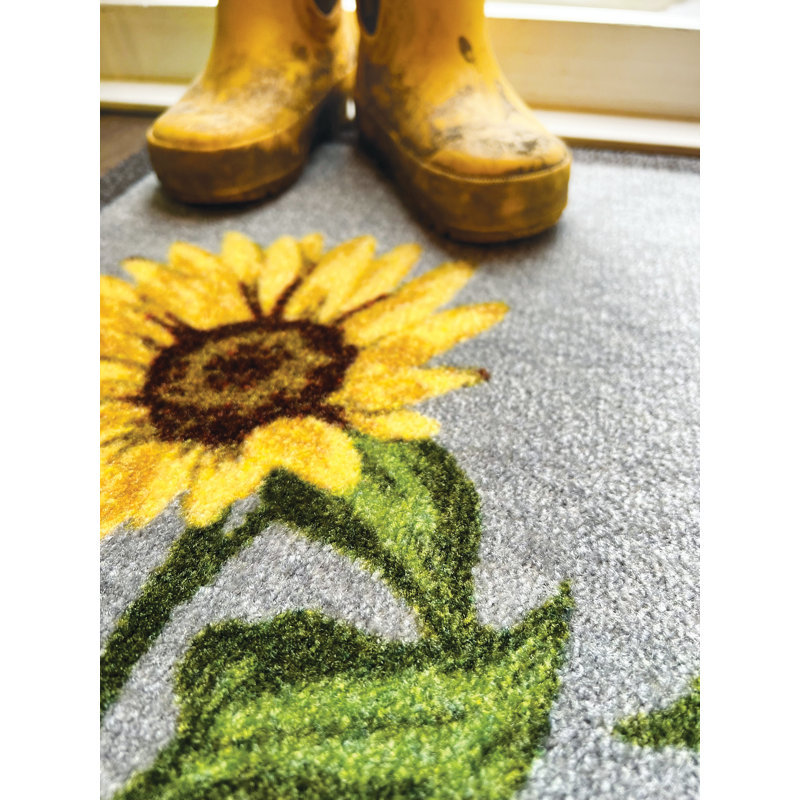 My Mat Non-Slip Floral Indoor Doormat, 50cm W x 75cm L