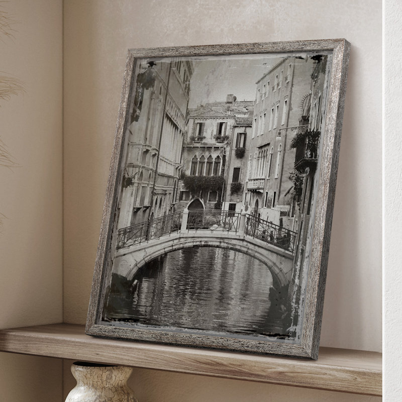 Venice Romance II Framed Print - Solid Wood, 11" H x 9" W
