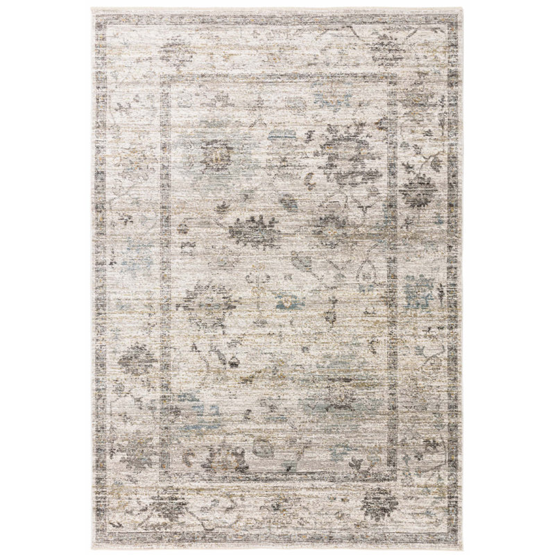 Chavonda Beige Area Rug, Rectangle 120 x 160cm