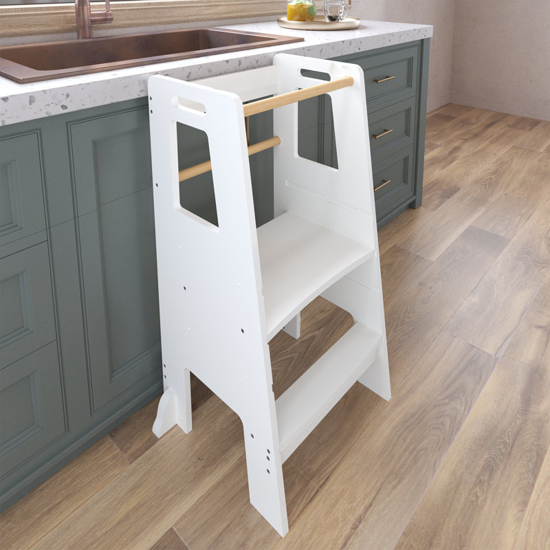 Wooden Kitchen Step Stool