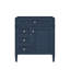 Meuble-lavabo de 30 po sans lavabo supérieur, armoire contemporaine avec 2 tiroirs et 1 tiroir basculant-2130462619