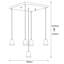 Luminaire suspendu grappe 5 lumières Randles-1620847219