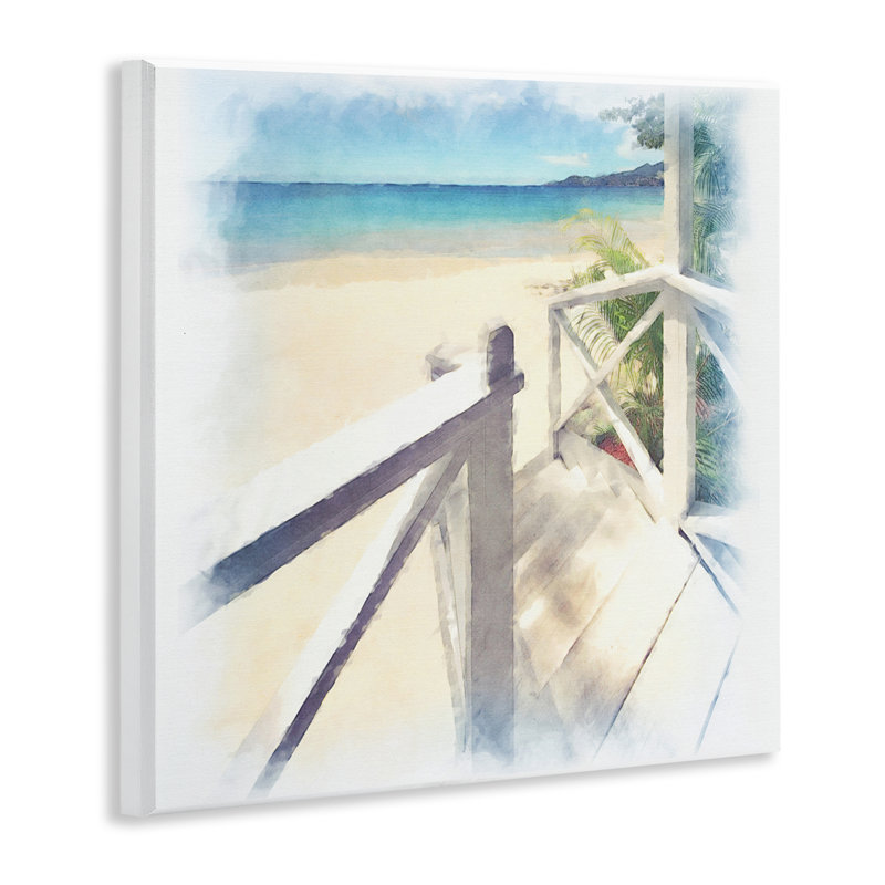 Art mural "Faded Beach Steps" par Noah Bay