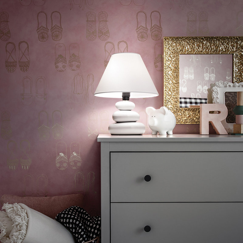 Lampe de table 10,43 po Quimby, Blanc
