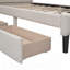 Lit plateforme simple tapissier avec 2 tiroirs-1212572691