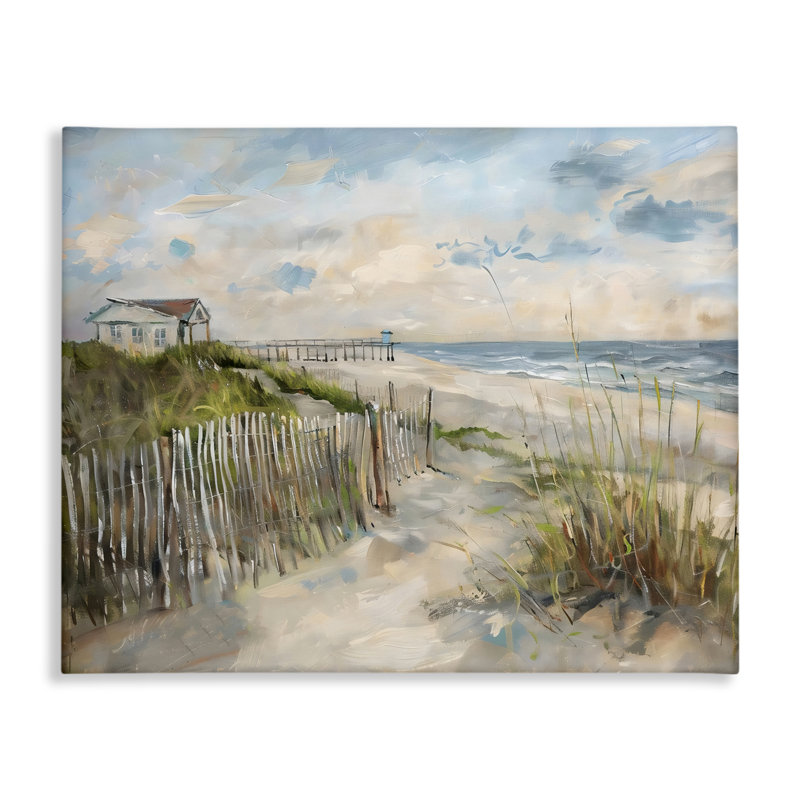 Toile Favorite Beach View, conception par LSR Creative Studio, H 16 po x l 20 po