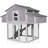 Large Chicken Coop - Unique Folding Design for Easy to Set Up - Chicken House for Outdoor with Two Nesting Box, Leakproof Pull-on Tray, and UV-Resistant Roof Panel
