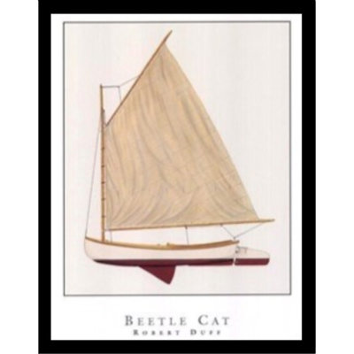 « Beetle Cat » par Robert Duff-impression d’art graphique encadrées sur papier