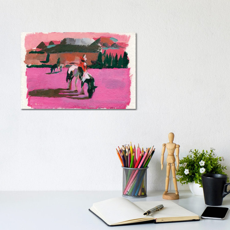 Pink Fields, 20.32 cm H x 30.48 cm W x 1.905 cm D, Does Not Apply