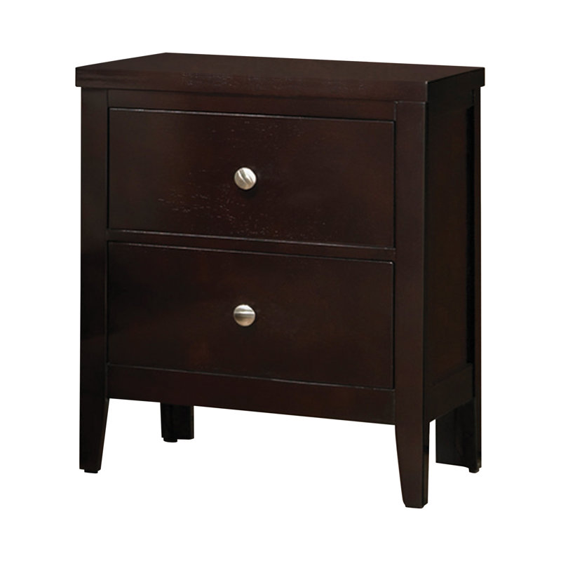 Ensemble de chambre à coucher 2 pièces avec table de chevet Horne Cappuccino, Grand