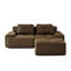 Canapé modulaire moderne en forme de L, tissu de velours côtelé à compression et sans assemblage-123043444