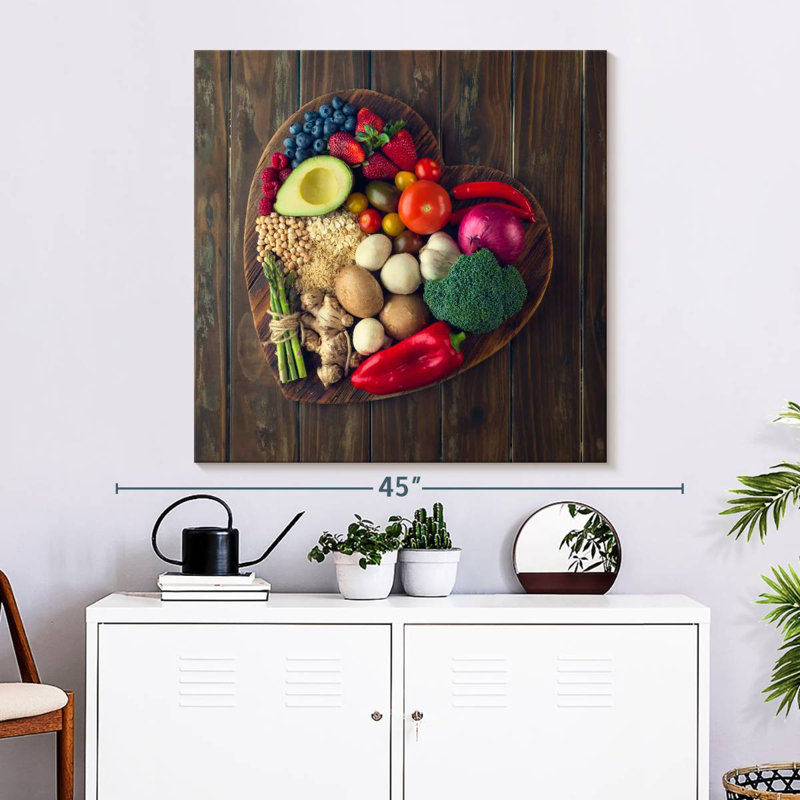 Arney Love For Healthy Food, 33" H x 33" W