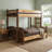 Fireside Lodge Hickory Log Bunk Bed - Double/Double - Ladder Left - Cinnamon-3621903-3702299-3702297