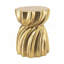 Table d'appoint avec design sculptural tourbillon, table d'appoint contemporaine pour le salon
