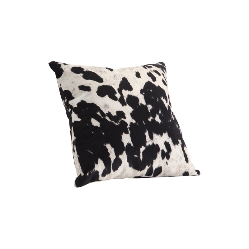 Florenza Cow Hide Print Throw Pillow