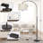 71'' Black Arched Floor Lamp