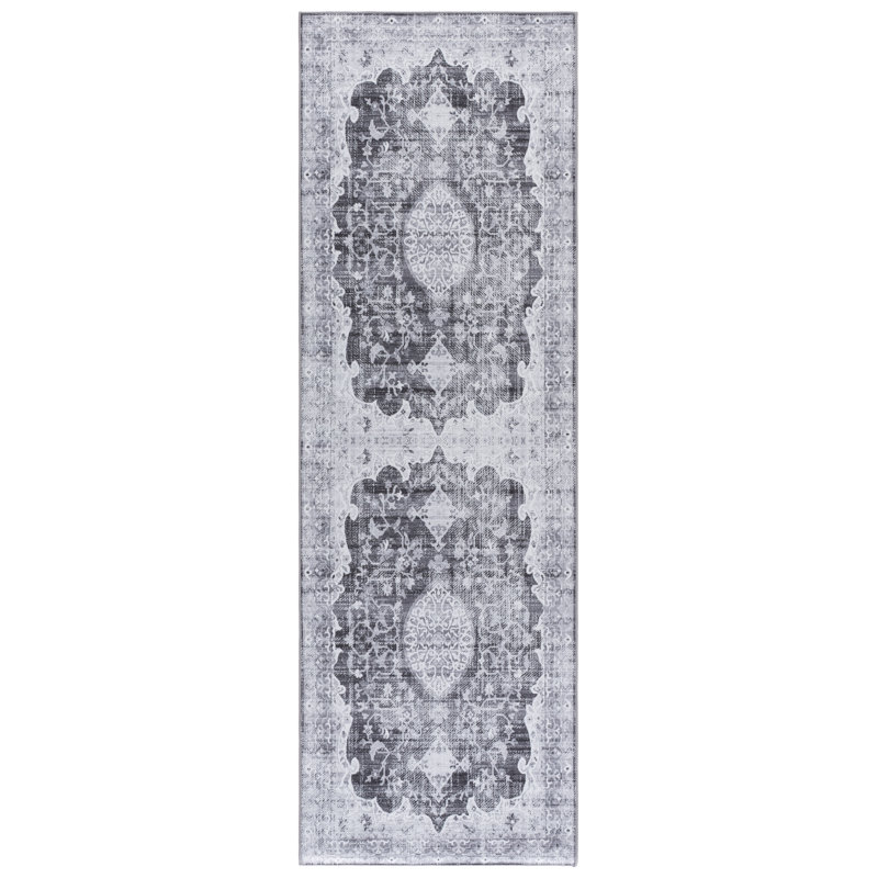 Tapis oriental performant lavable à la machine Tucson, Tapis de couloir 2 pi 6 po x 8 pi