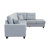 Comfortable L-shaped Modular Sofa with Removable Cushions and Pillows for Various Spaces-605709999