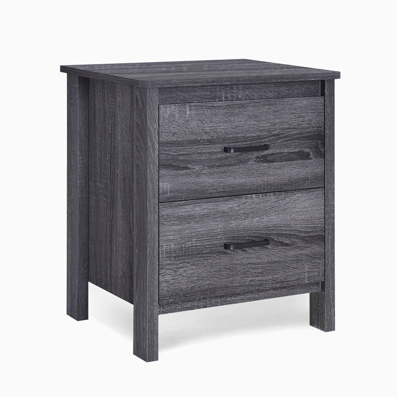 Akshata 19.15'' W Nightstand, Sonoma Gray Oak, Individual